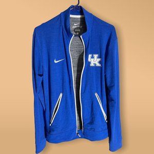 Mens Nike College Logo Long Sleeve Zip-Up Jacket